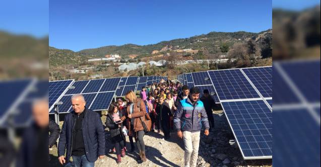 Alanya'da çevreci öğrenciler GES ile tanıştı