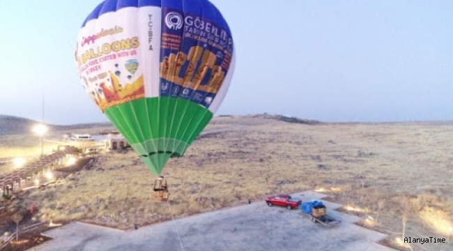 Göbeklitepe'de sıcak hava balonuyla tanıtım uçuşu gerçekleştirildi