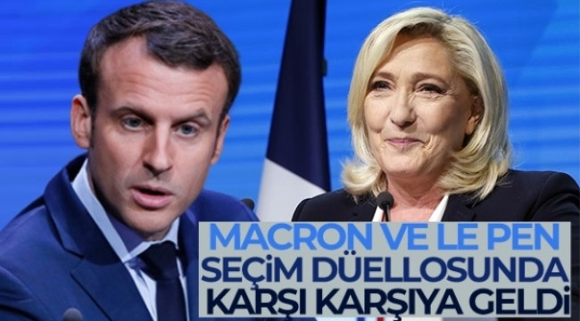 Macron ve Le Pen seçim düellosunda karşı karşıya geldi