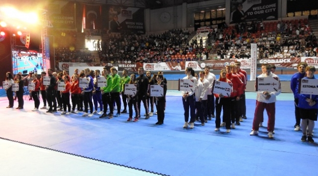 Avrupa Büyükler Karate Şampiyonası'nın resmi açılışı yapıldı