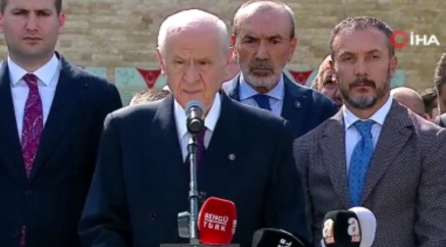 MHP Genel Başkanı Bahçeli: 'Bizim gidecek bir yerimiz yoktur, gitmeye niyetimiz yoktur'