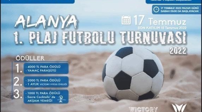 ALANYA 1. PLAJ FUTBOL TURNUVASI