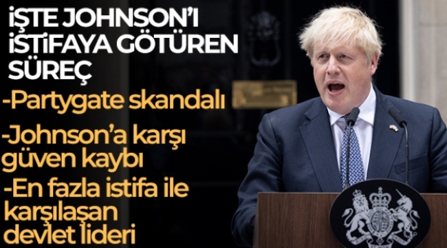 Boris Johnson'ı istifaya götüren süreç