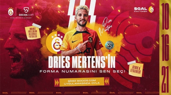 Dries Mertens'in forma numarasını taraftarlar seçecek