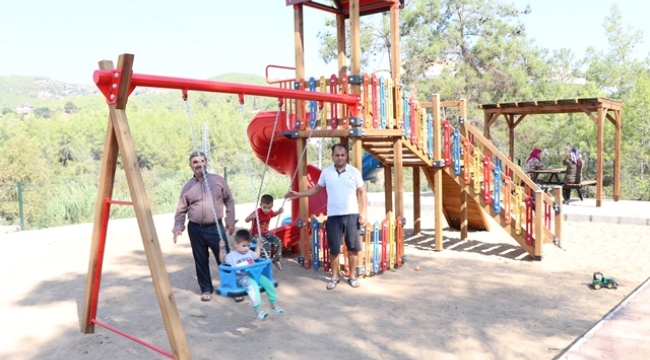 ALANYA BELEDİYESİ'NDEN KONAKLI VE TÜRKLER MAHALLELERİNE 2 YENİ ÇOCUK PARKI