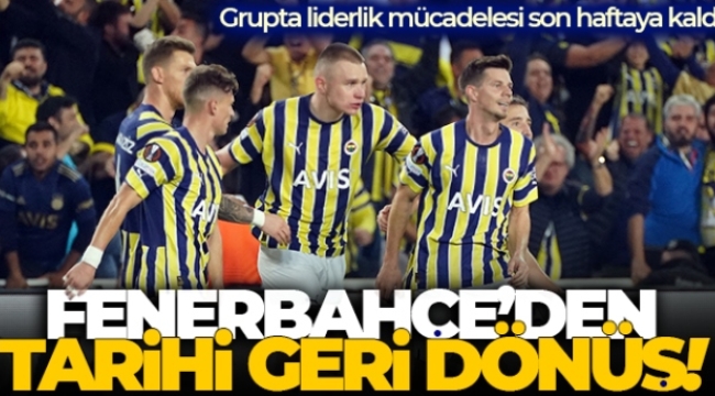 Fenerbahçe'den tarihi geri dönüş!