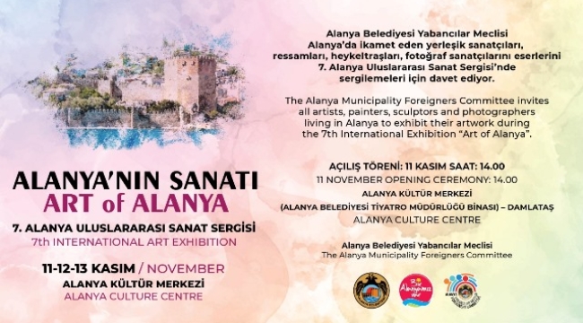 ULUSLARARASI SANAT SERGİSİ- ART OF ALANYA 11 KASIM'DA SANATSEVERLERLE BULUŞUYOR