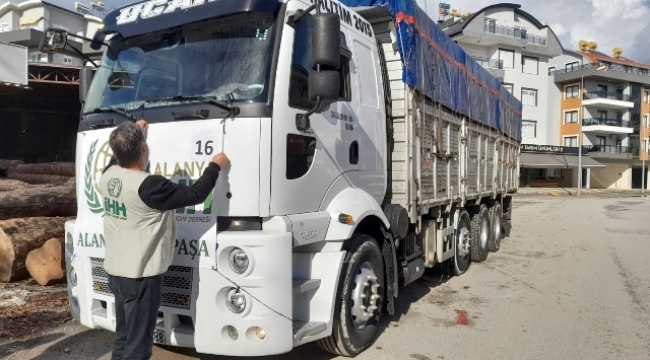 Gazipaşalı hayırseverden 20 ton bağış