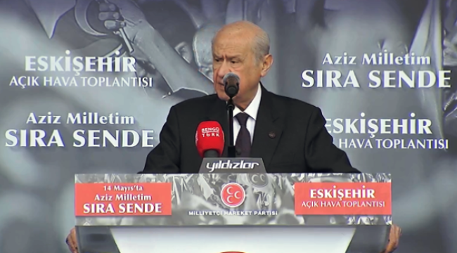 Bahçeli: CHP'ye oy veren kardeşlerim gelin bu defa Milliyetçi Hareket Partisi'ne oy verelim