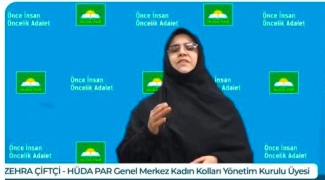 HÜDA PAR Kadın Kolları Yönetim Kurulu üyesi: Evlilik dışı ilişkilerin önüne geçilmelidir