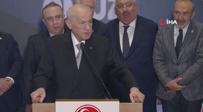 MHP lideri Bahçeli: 'Tezahür eden milli iradeye herkes ve her kesim asgari ölçülerde saygı duymalıdır'