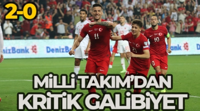 A Milli Futbol Takımı, Galler'i 2-0'lık skorla mağlup etti