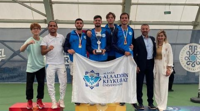 Alanya Alaaddin Keykubat Üniversitesi, Bölgesel Tenis Ligi'nde Şampiyon oldu