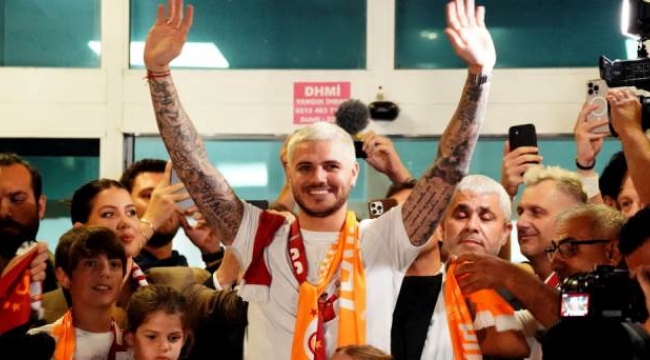 Mauro Icardi, İstanbul'a geldi