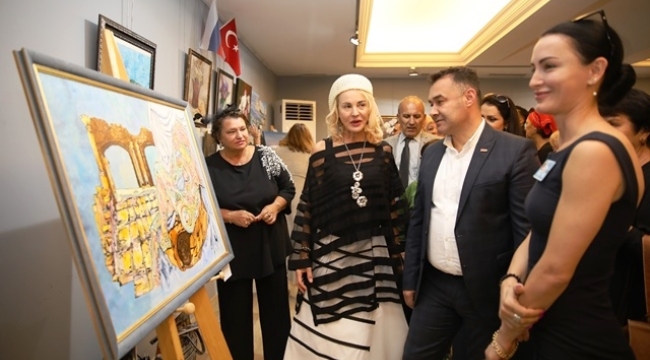 8. ALANYA ULUSLARARASI SANAT SERGİSİ AÇILDI