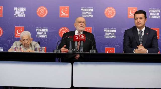 Karamollaoğlu, Saadet Partisi'nin Olağan Kongre'sinde desteklediği adayı açıkladı