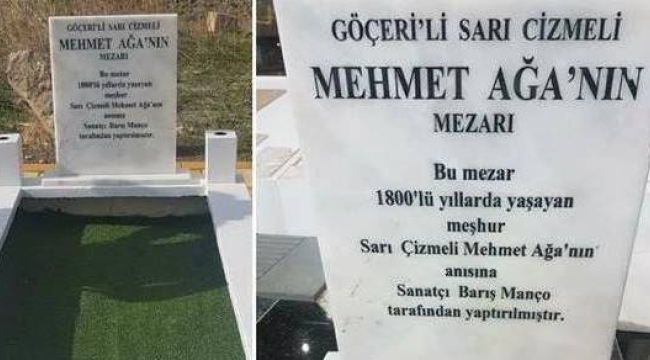 'Sarı Çizmeli Mehmet Ağa' için mezarı yanında inşa edilecek anıt ve müzenin temeli atılıyor