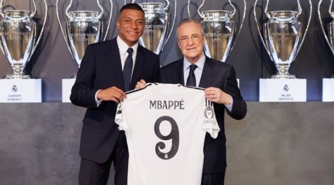 Real Madrid, Mbappe'yi 5 yıllığına kadrosuna kattı