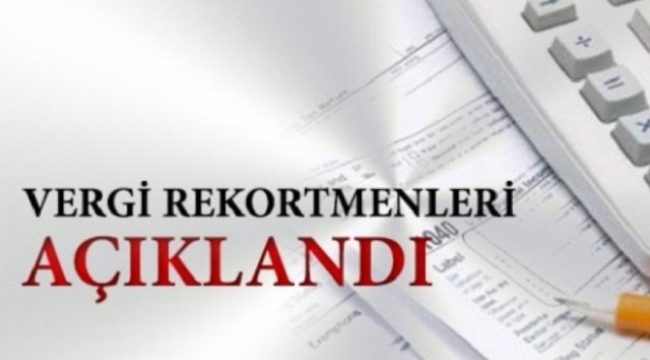 2023'ün vergi rekortmenleri açıklandı