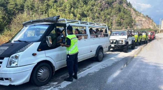 Alanya'da 2 günde sürücülere yarım milyon TL'lik ceza yazıldı