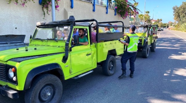 Alanya'da 5 bölgede safari araçlarına ceza yağdı