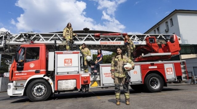 İzmir'in kadın ateş savaşçıları 24 saat göreve hazır