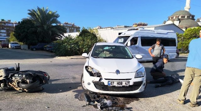 Alanya'da feci kaza: 1 yaralı