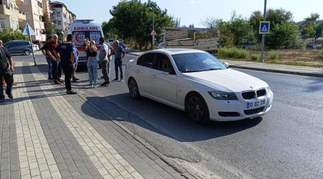 Otomobilin çarptığı yaya yaralandı