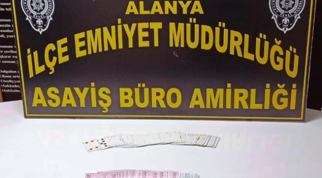 Alanya'da kumar operasyonu düzenlendi