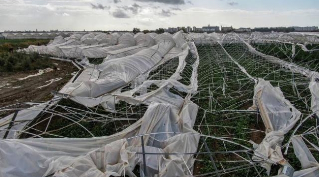 Antalya'da hortum seraları yıktı geçti! 18 dönüm zarar gördü