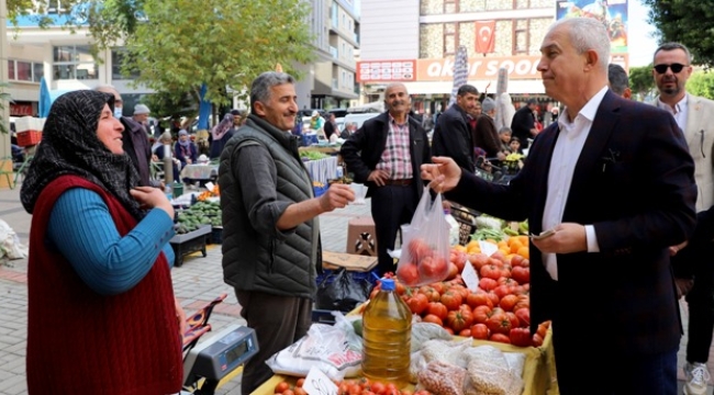 Başkan Özçelik'ten esnaf çıkarması