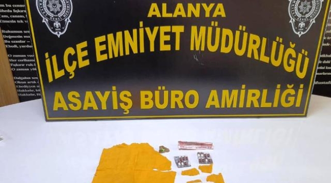 Alanya'da uyuşturucu madde ele geçirildi, 1 şüpheli yakalandı
