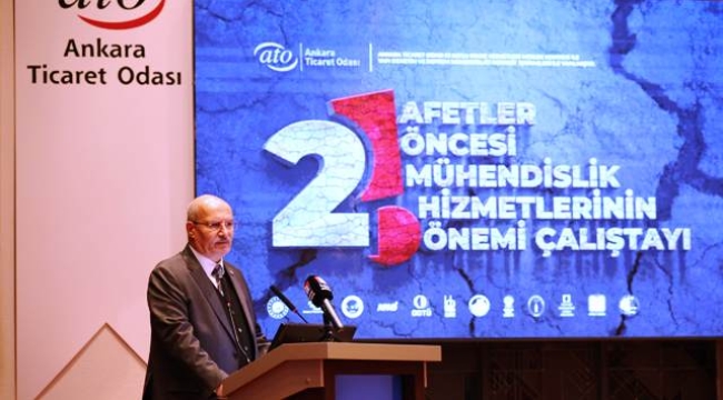 6 ŞUBAT DEPREMLERİNİN YIL DÖNÜMÜNDE AFETLER ÖNCESİ ÖNLEMLER ATO'DA KONUŞULDU