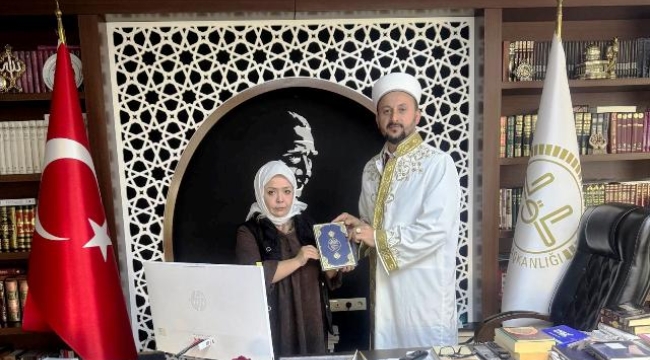 Alanya'da yaşayan Rus kadın Müslüman oldu
