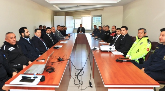 Alanya'nın asayişini görüşmek için toplandılar