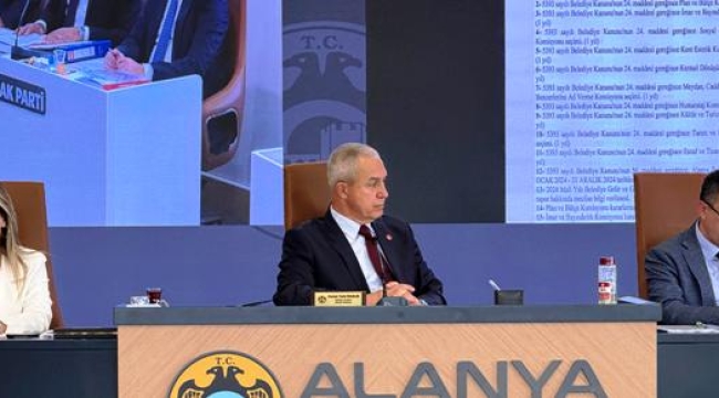 Başkan Özçelik mecliste hayalini açıkladı