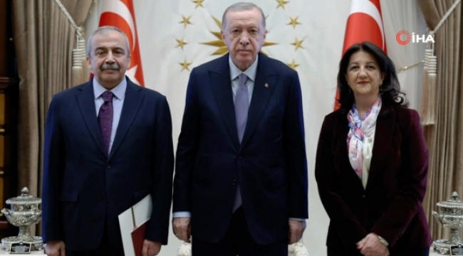Cumhurbaşkanı Erdoğan'ın DEM heyeti ile görüşmesi sona erdi