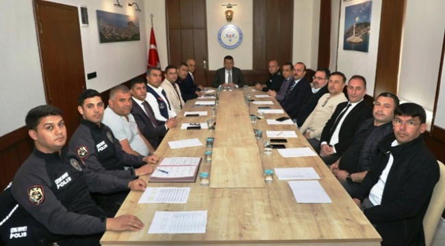 İlçe Spor Güvenlik Kurulu Toplantısı'da güvenlik tedbirleri karara bağlandı