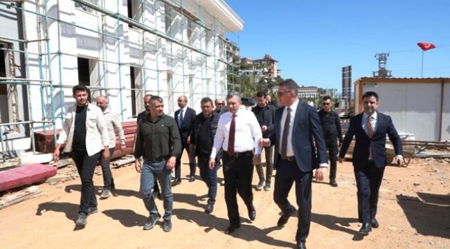 Vali Şahin'den Alanya Kaymakamlığı inşaatına yakın takip